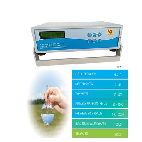 Lab Junction Conductivity Tds Meter Microprocessor Conductivity Tds