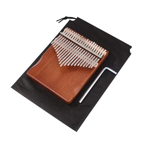 21 Keys Mahogany Wood Kalimba Thumb Finger Piano African Sanza Mbira