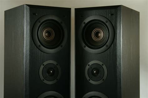 Vintage Technics Sb T Tower Floor Standing Speakers W Consecutive