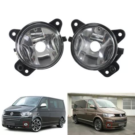 PAIRE ANTIBROUILLARD PHARE Pour VW T5 Transporter Caravelle Multivan