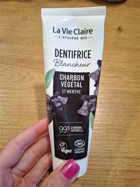 La Vie Claire Dentifrice blancheur au charbon végétal et menthe INCI