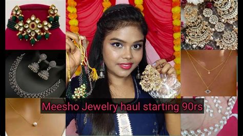 Meesho Jewelry Haul Starting Rs 90 Only Affordable Jewelry Haul