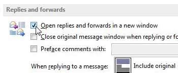 How To Pop Out Replies And Forwards By Default In Outlook 2013 Solve