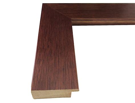 Inch Wide Walnut Stain Flat Picture Frame Moulding In Lengths