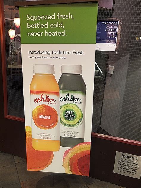 Pressed Juice …. at Starbucks – A Review of Evolution Fresh