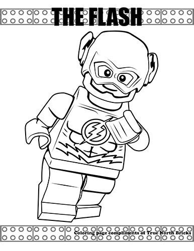 Lego Flash Coloring Coloring Pages