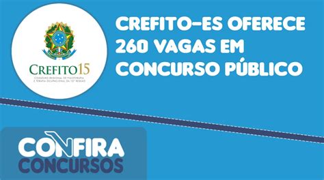 Crefito Es Oferece Vagas Em Concurso P Blico