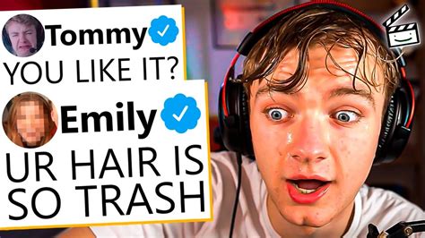 Tommyinnits Girlfriend Reacts To His New Hairstyle Youtube