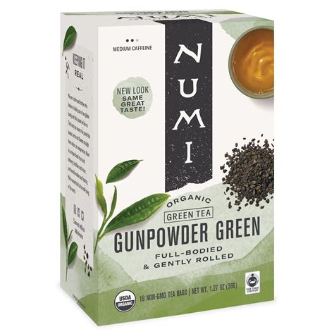 Numi Organic Tea Gunpowder Green Tea Bags Ct Walmart