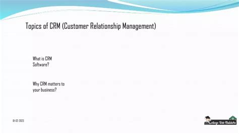 Ppt Customer Relationship Management Crm Powerpoint Presentation Free Download Id 11942604