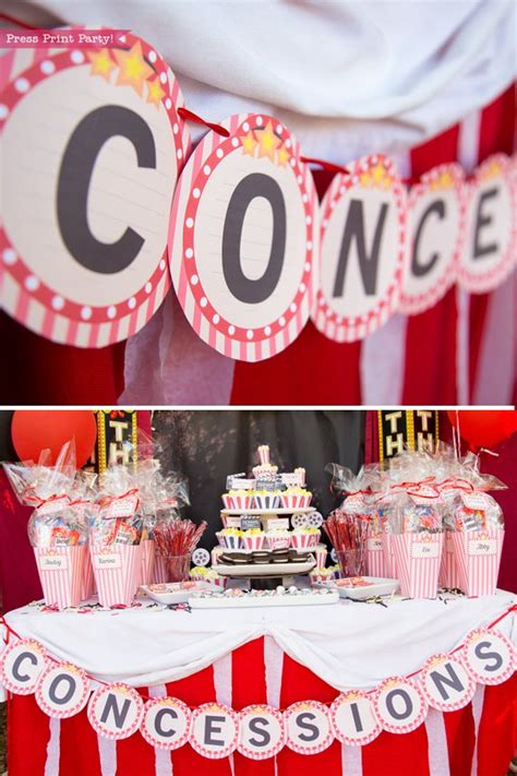 Movie Night Banner Printables (Vintage Look) - Press Print Party!