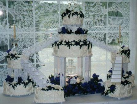 Quinceanera Cakes With Fountains And Stairs