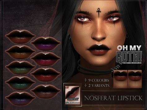 The Sims Resource Oh My Goth Nosferat Lipstick Sims Sims 4 Body