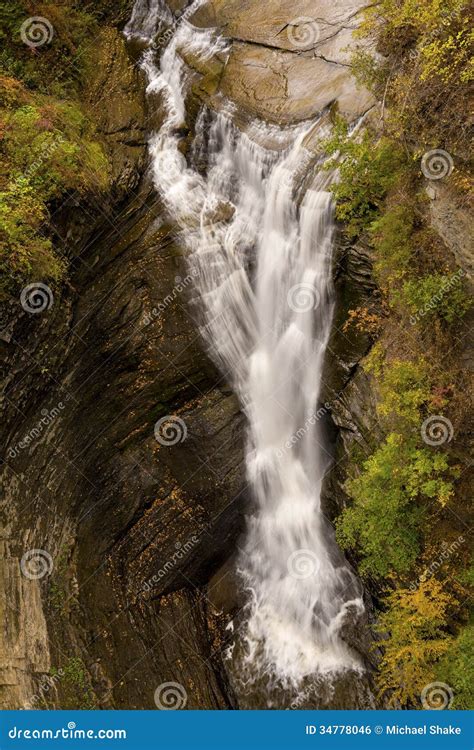 Upper Taughannock Falls Stock Photo Image Of Autumn 34778046