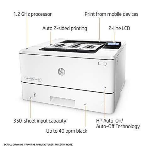 HP LaserJet Pro M402dn Laser Printer with Built-in Ethernet & Double ...