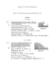 Problem Set Solutions Pdf Fluid Mechanics Cive Problem Set