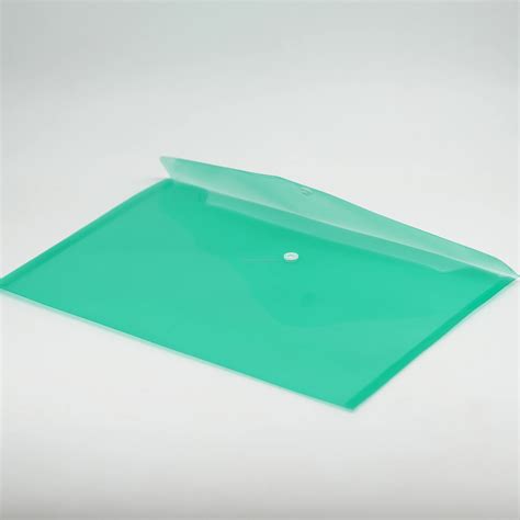 Mixoffice Plastic A4 My Clear Bag File Folder With Button Buy My