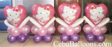 Hello Kitty Centerpieces Pink And Purple Cebu Balloons And Party Supplies