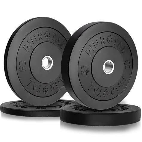 Buy PINROYAL Bumper Plates 15LB 45LB Set Total 120LB Olympic Weight