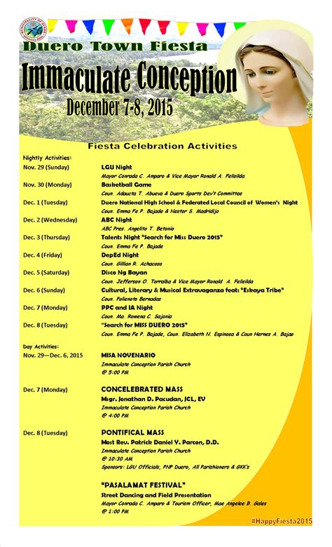 fiesta celebration activities local government  duero bohol