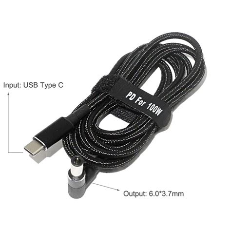 45w 65w 90w 100w Usb Type C Pd Charging Cable Cord Usb C Plug Converter