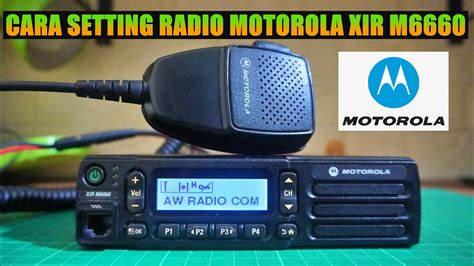 Cara Setting Radio Motorola Xir M6660 YouTube