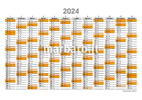 Calendario Settimanale Da Stampare 2024 Gleda Kaleena