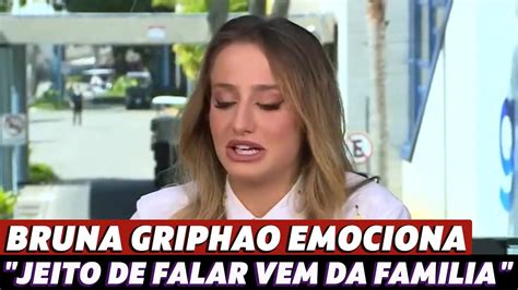 Bruna Griphao se emociona no Mais Você e diz que o jeito de falar vem