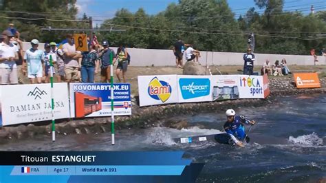 Titouan Estanguet France U Semi Final Icf Canoe Kayak Slalom