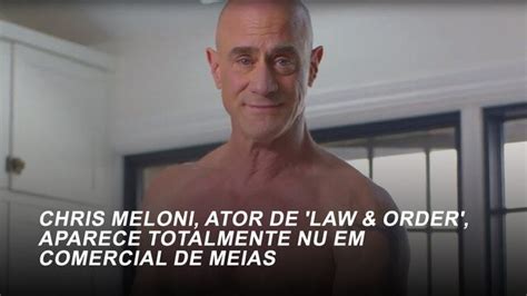 Chris Meloni De Law And Order Fica Nu Em Anúncio De Meias