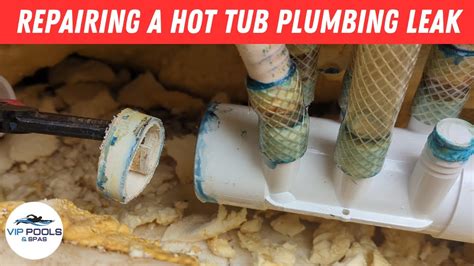 Repairing A Hot Tub Pipe Leak How To Fix A Hot Tub Plumbing Leak Hot Tub Repairs Youtube