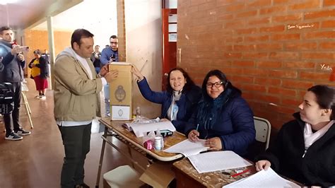 PASO2023 Votó el gobernador Oscar Herrera Ahuad Esperemos que los