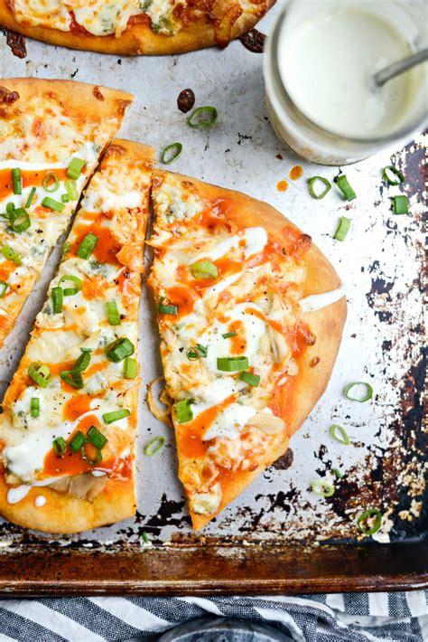 Simply Scratch Easy Buffalo Chicken Flatbread Pizzas Simply Scratch