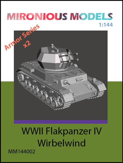 WWII Flakpanzer IV Wirbelwind - Mironious Models