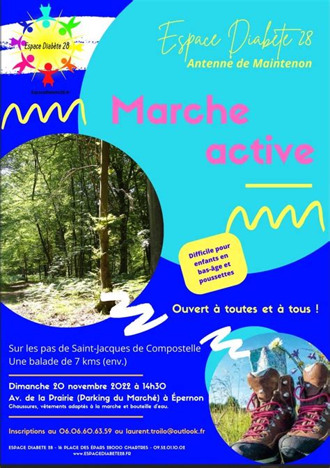 Espace Diabète 28 Marche active Ville de Hanches