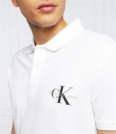 Polo Regular Fit Calvin Klein Jeans White Gomez Pl En