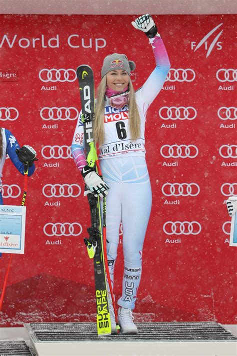 Lindsey Vonn at Alpine Skiing During FIS World Cup in France 12/16/2017 ...