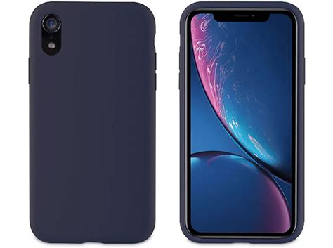 Funda Muvit Apple Iphone Xr Silicona Liquida Azul