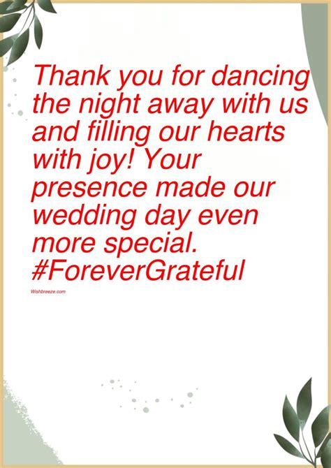 54 Thank You Messages Wishes And Captions For Wedding Guests Wishbreeze