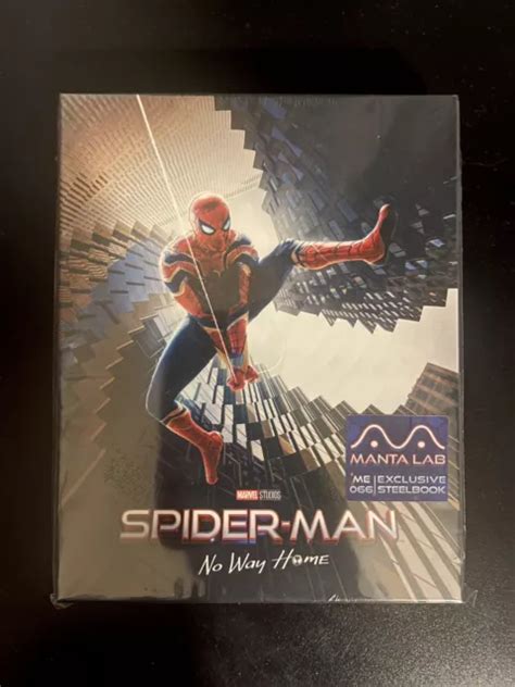 Spider Man No Way Home Manta Lab K Uhd Blu Ray Full Slip Steelbook New