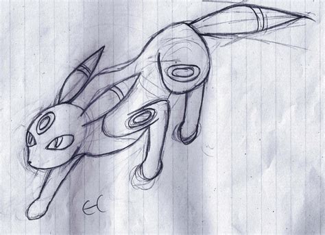 Umbreon Sketch by Calycia on DeviantArt