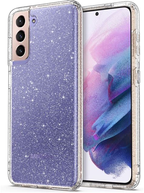 Amazon Ulak Galaxy S Case Clear Glitter Case Sparkly Soft Tpu