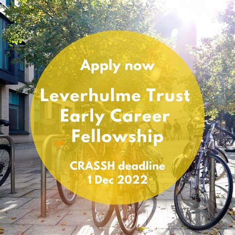 Crassh Cambridge On Twitter 📣 Apply For A Leverhulme Trust Early