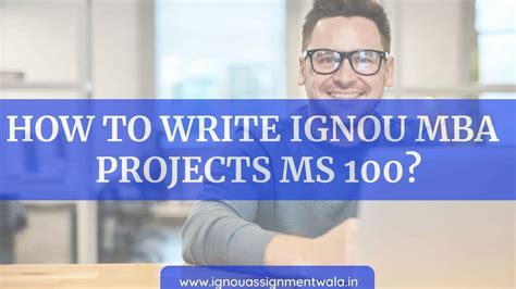 How To Write Ignou Mba Project Ms Ignou Assignment Wala