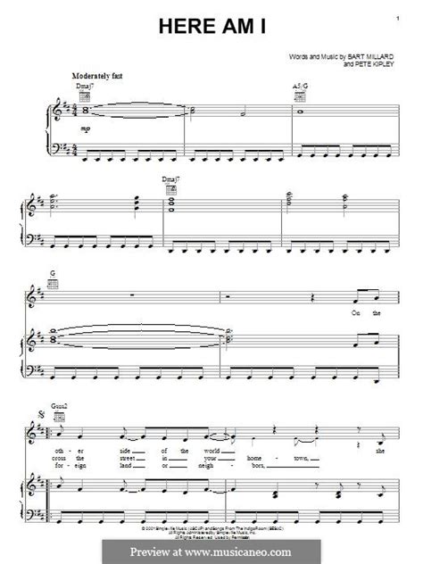 Here Am I (MercyMe) by B. Graul - sheet music on MusicaNeo