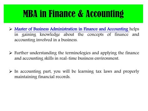 Ppt Mba In Finance And Accounting From Amity Distance Learning Powerpoint Presentation Id