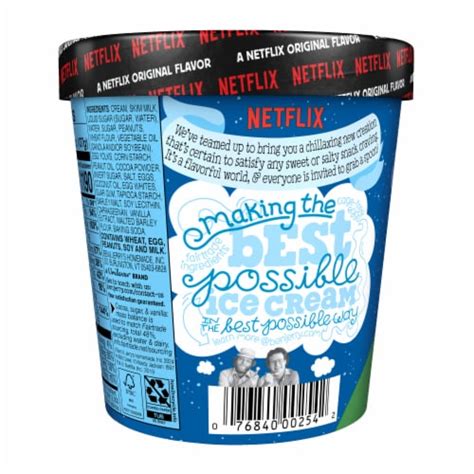 Ben And Jerrys Netflix And Chillld™ Peanut Butter Ice Cream Pint 16 Oz