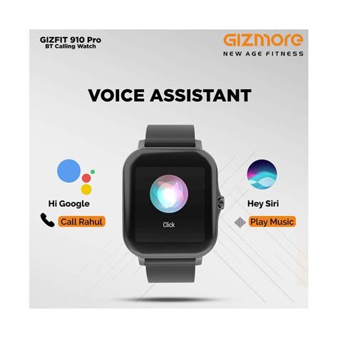 Gizmore Gizfit Pro Smart Watch Black