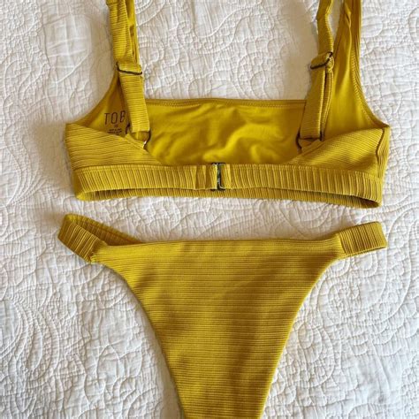 Mustard Colored Bikini Set From Tobi In XS In Mint Depop