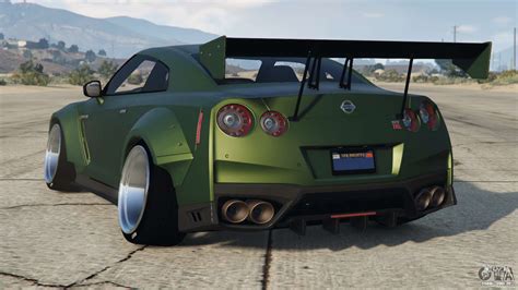 Nissan Gt R Wide Body R35 Green Pea Para Gta 5